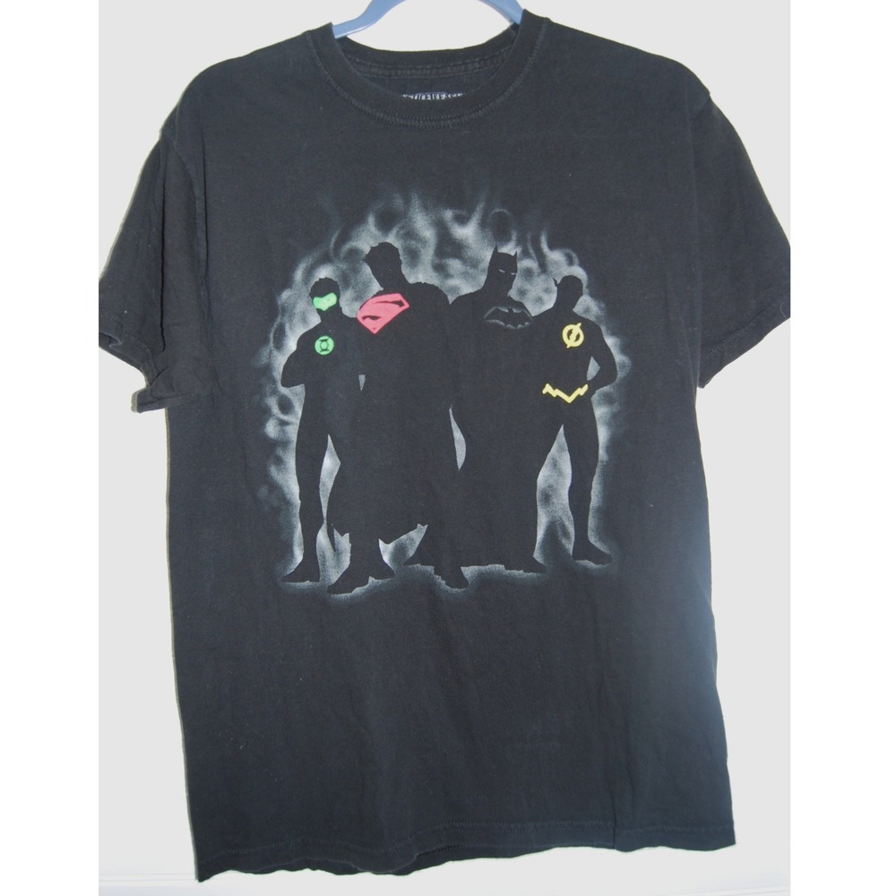 Justice League T-shirt Men's Medium DC Comics 2016‎ Smoke Shadow Superheroes